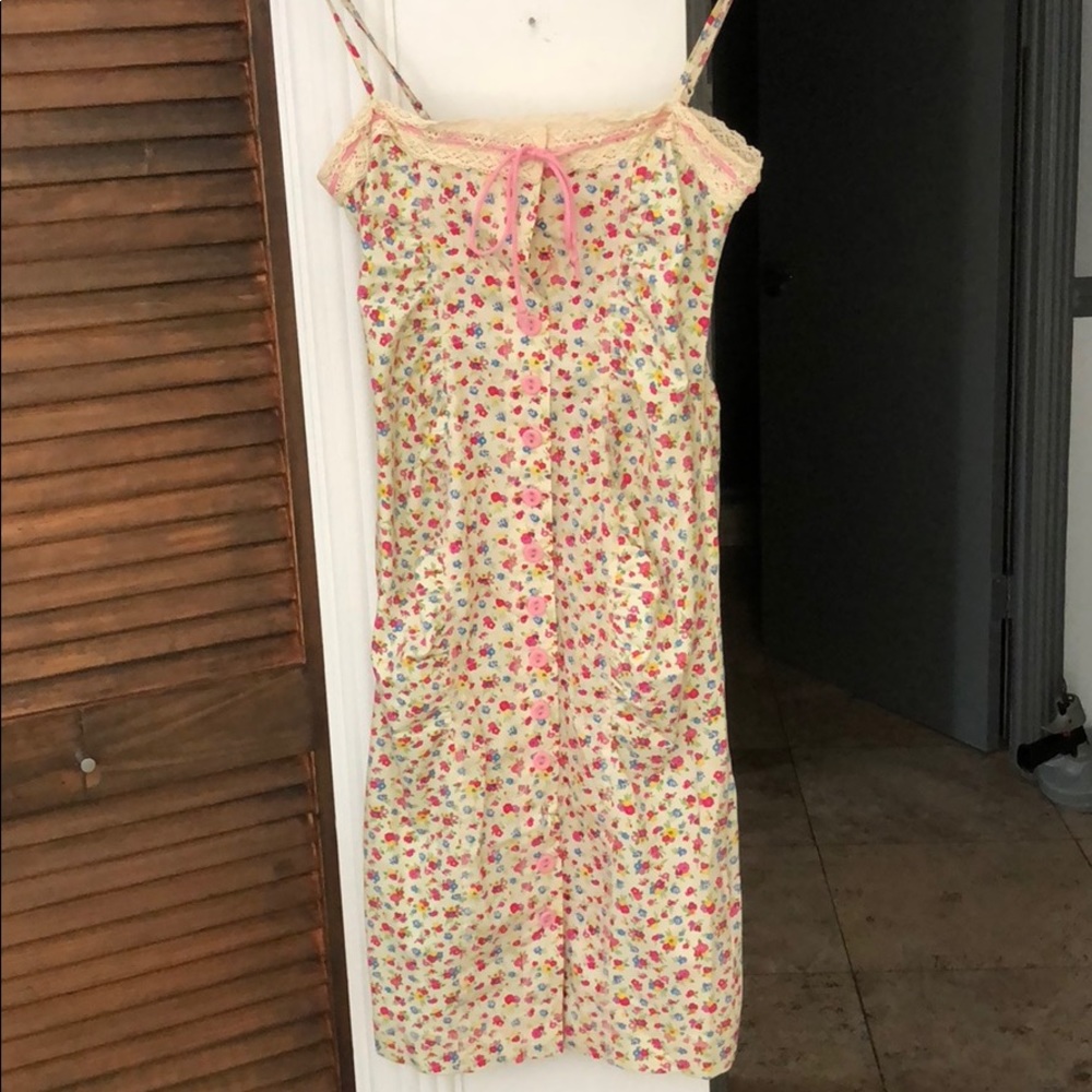 Vintage betsey Johnson floral dress